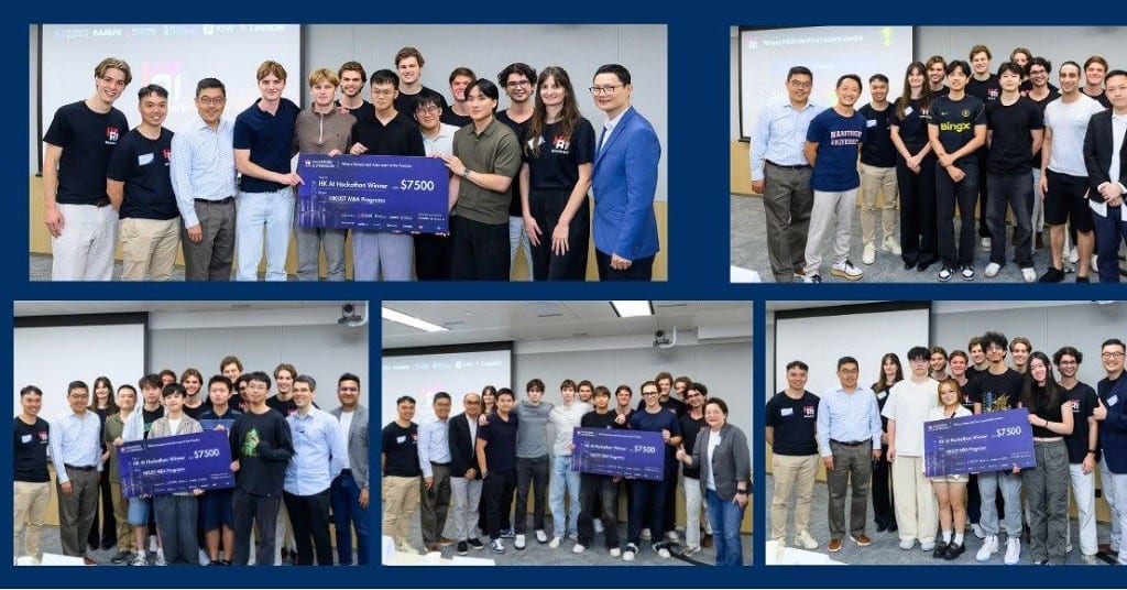 Team photographs from the Hong Kong AI Summit hackathon